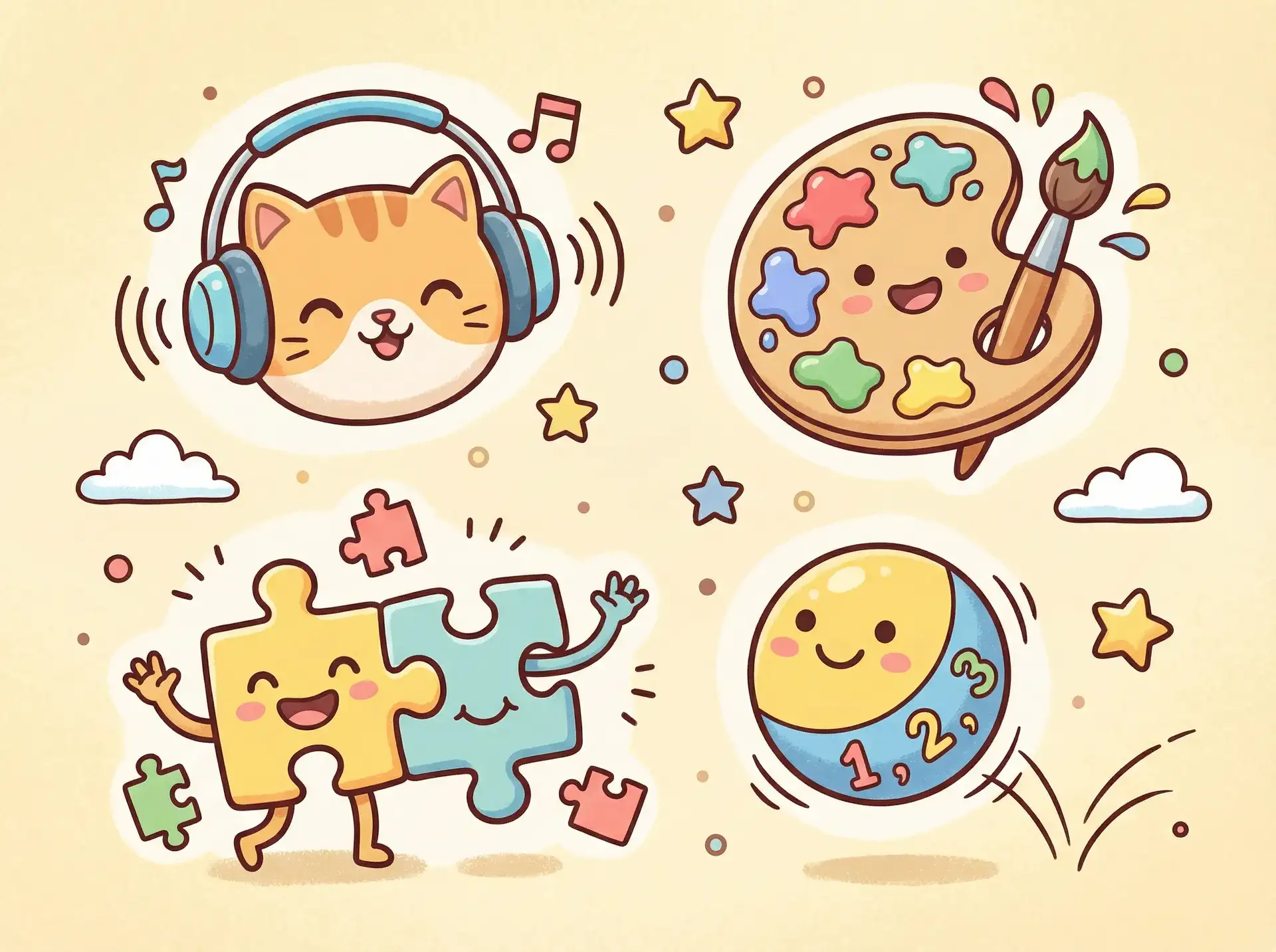 小朋友的手工作品 - 团子毛衣 益智创作